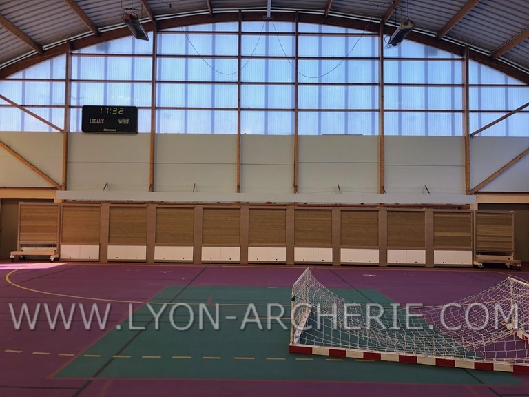 mur de tir a l'arc competition salle