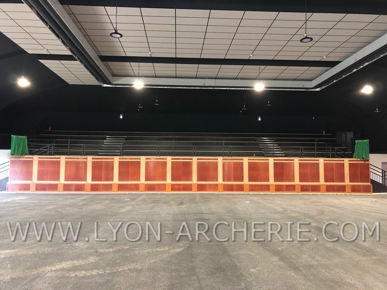 mur de tir a l'arc competition salle