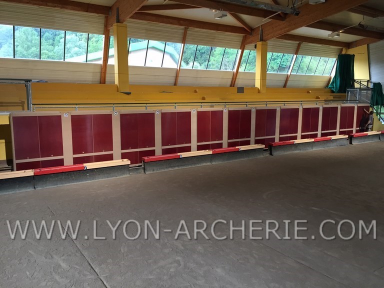 mur de tir a l'arc competition salle