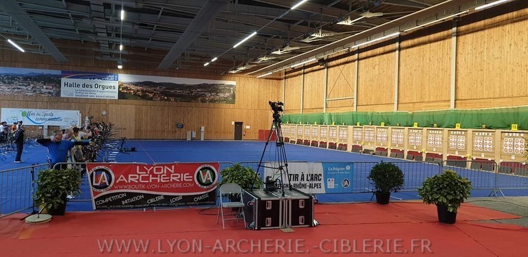 mur de tir a l'arc competition salle