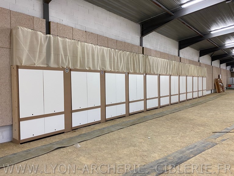 mur de tir a l'arc competition salle