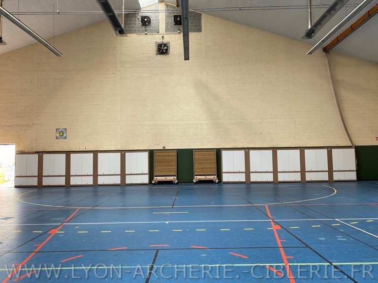 mur de tir a l'arc competition salle