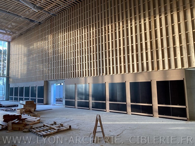 mur de tir a l'arc competition salle