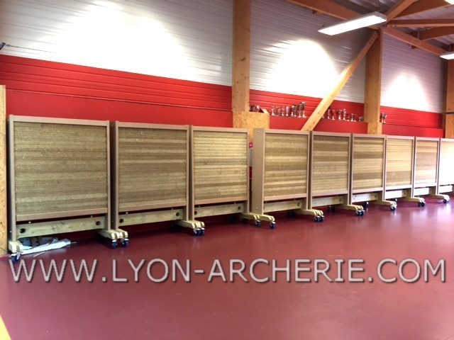 mur de tir a l'arc competition salle