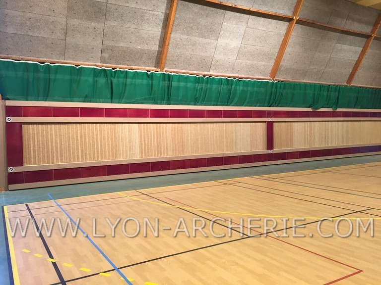 mur de tir a l'arc competition salle